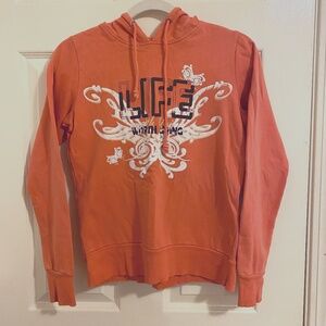 Size X-Small? (RUS 44-46) Pastel Orange Chillytime Long-Sleeve Hoodie